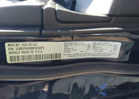 2021 Jeep Grand Cherokee Laredo E 4X4 from USA, damaged, VIN 1C4RJFAG5MC524879